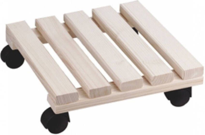 Merkloos Planten Trolley Multiroller 30 X 30 Cm Planten Onderzetter