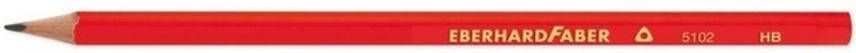 Dobeno potlood Eberhard Faber HB driekantig rood gelakt 2mm