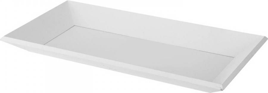 Merkloos Sans marque Rechthoekig witte kaarsenplateau kaarsenbord van hout 20 x 40 cm onderbord kaarsenbord onderzet bord voor kaarsen