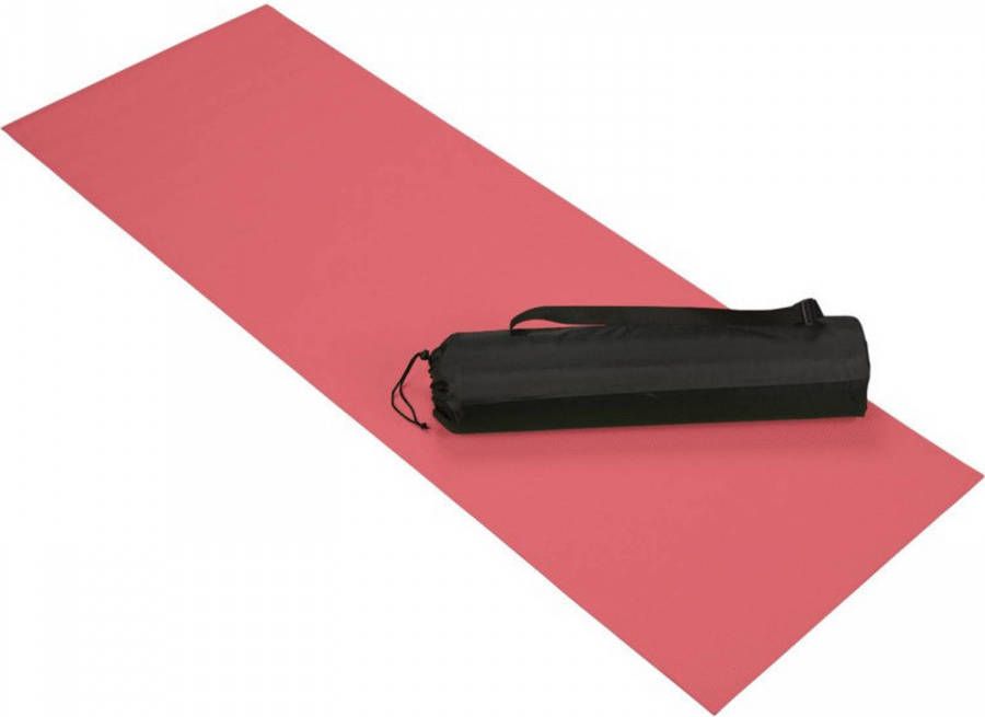Merkloos Rode yoga fitness sportmat 60 x 170 cm Fitnessmat