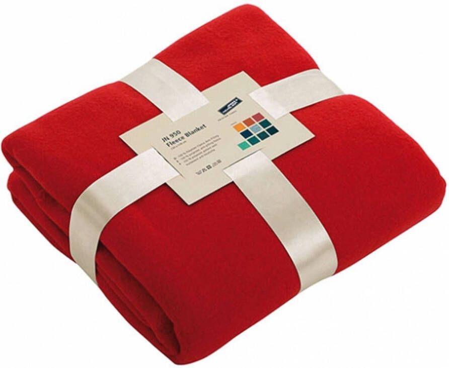 James & Nicholson Fleece deken rood