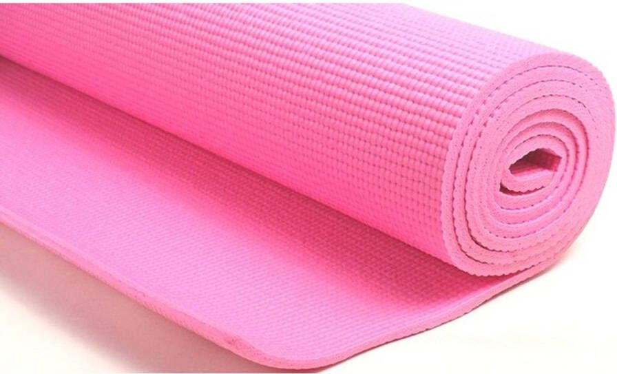 Merkloos Roze yogamat sportmat 180 x 60 cm Fitnessmat