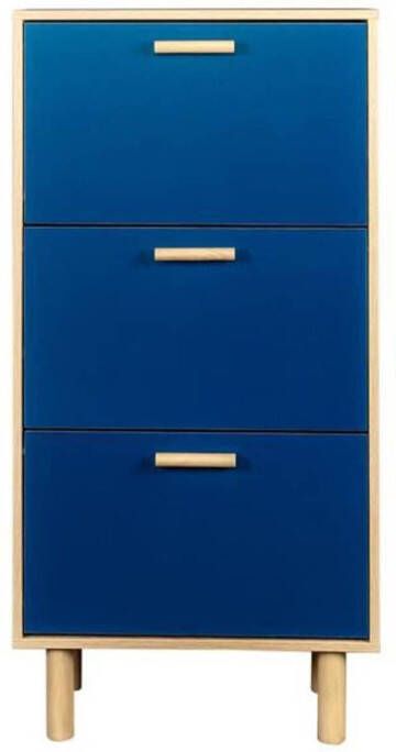 Merkloos Schoenenkast Blue Pine Wood Feet Lila