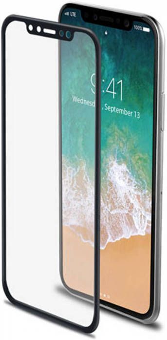 Enjoy2Cook Screenprotector voor iPhone X XS Zwart Glas Celly