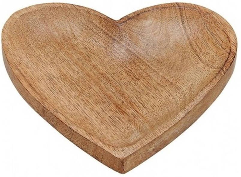 Merkloos Serveerplank dienblad hart hout 20 cm Hart dienbladen van mangohout Plankjes voor hapjes en kaarsen