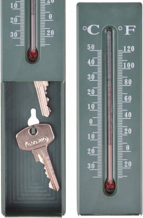 Merkloos Sleutel verstopplaats thermometer Buitenthermometers