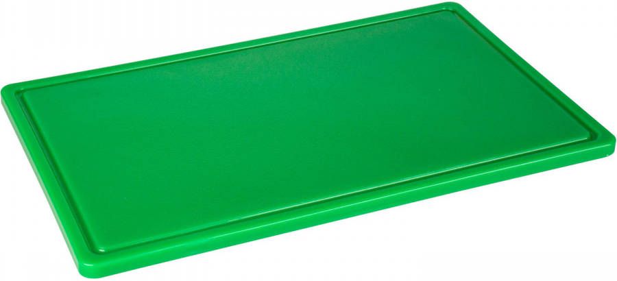 Merkloos Snijplank met geul Hygiene 1 1 53 x 32.5 cm Polyethyleen Groen