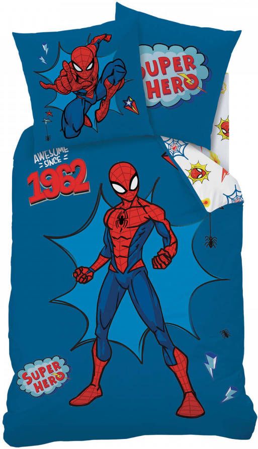 Spider-Man SpiderMan Dekbedovertrek Avengers Eenpersoons 140 x 200 cm Katoen