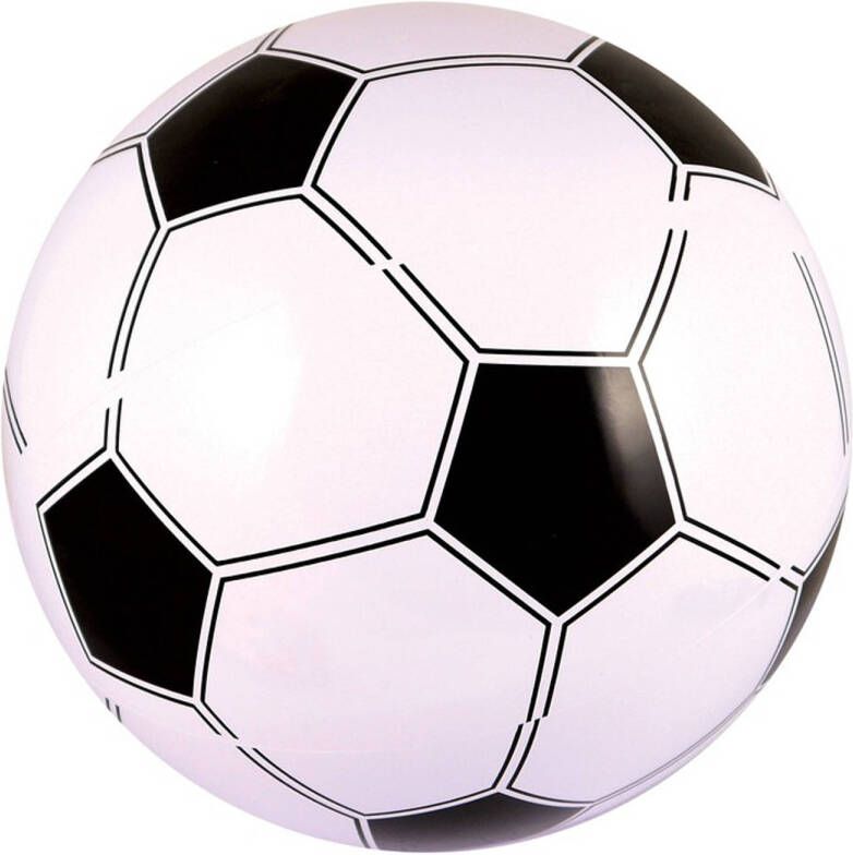 Merkloos Strandballen voetballen opblaasbaar 41 cm Strandballen
