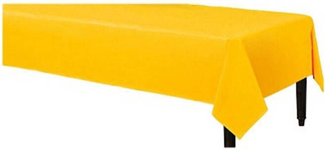 Merkloos Gele tafelkleden 140 x 240 cm Feesttafelkleden