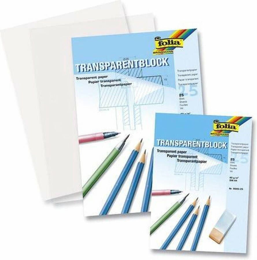 Merkloos Transparant overtrekpapier A4 Hobbypapier