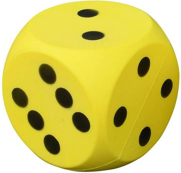 Pre-Sport Uncoated Foam Dice Yellow