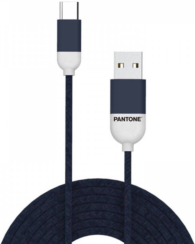 Celly USB-Kabel Type-C 1 5 meter Blauw Rubber Pantone