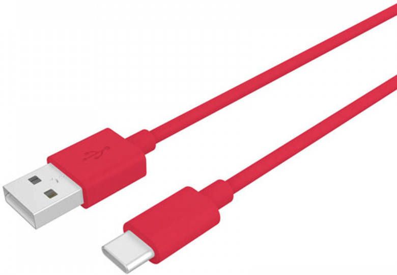 Celly USB-Kabel Type C 1 meter Rood PVC Procompact