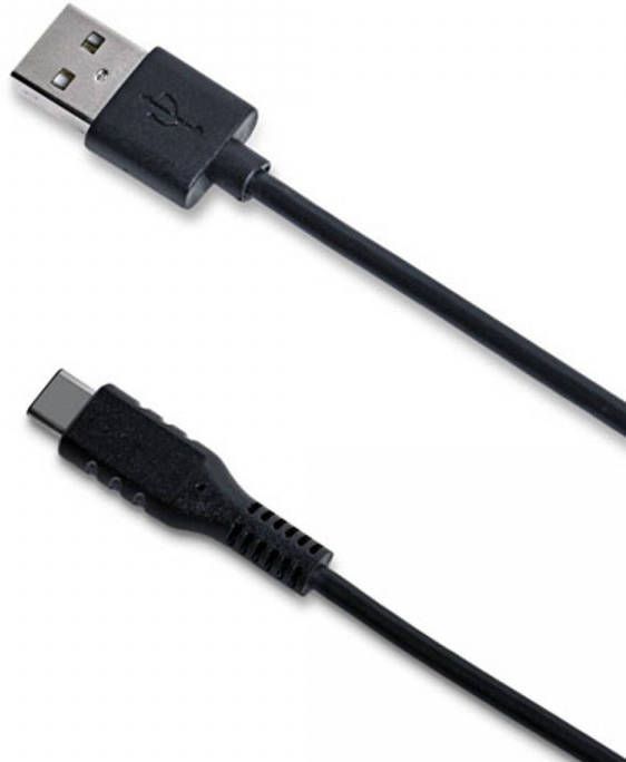 Celly USB-Kabel Type-C 1 meter Zwart Rubber