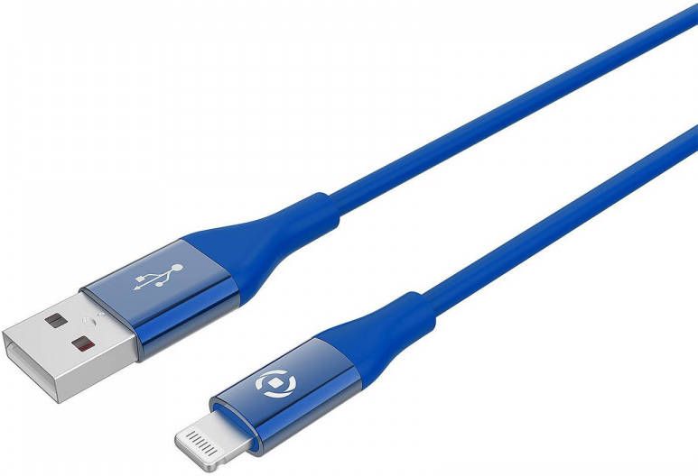 Celly USB-Lightning Kabel 1 meter Blauw