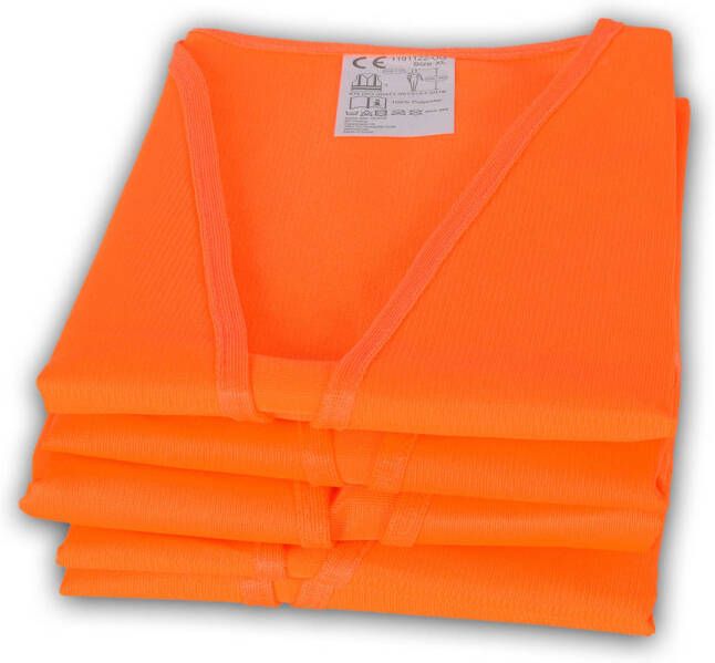 Merkloos Veiligheidsvest Reflectievest Fluorescerend vest Oranje polyester Werkkleding en Bescherming