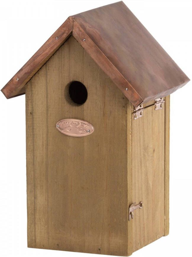 Merkloos Vogelhuisje nestkastje Pimpelmees pimpelmeesjes 25.8 Cm Vogelhuisjes