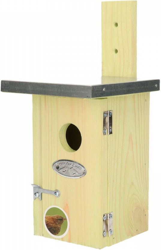 Merkloos Vogelhuisje nestkastje Winterkoning 25 Cm Vogelhuisjes