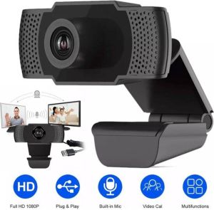 Merkloos Webcam Full HD Webcam 1080P Plug and Play Microfoon USB 2.0 Laptop camera Webcam voor PC Webcam cover