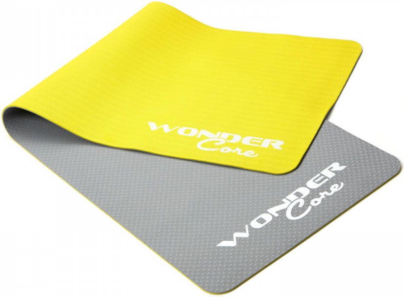 Wonder core Yogamat Fitness Sport Gymnastiek Pilates Mat antislip 6 mm dik