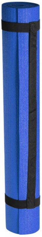 Merkloos Blauwe yogamat 180 x 60 cm Fitnessmat