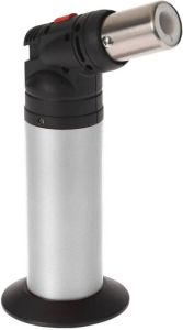 Merkloos Zilveren Creme Brulee Brander aansteker Met Veiligheidsslot 15 Cm Creme Brulee Brander