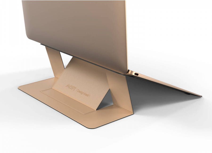PowerCubes MOFT laptopstandaard Goud Opvouwbaar Draagbare en verstelbare Laptop Stand Laptop Verhoger