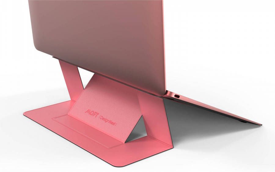 PowerCubes MOFT laptopstandaard Roze Opvouwbaar Draagbare en verstelbare Laptop Stand Laptop Verhoger