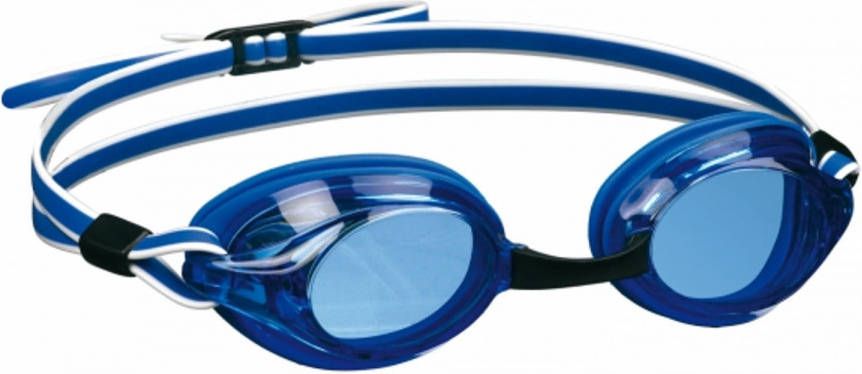Shoppartners Professionele zwembril voor volwassenen blauw wit
