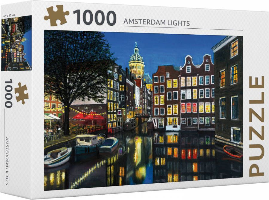 Paagman Rebo Productions legpuzzel Amsterdam lights 1000 stukjes
