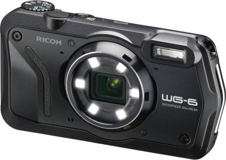 Ricoh WG6 compacte buitencamera 20 MP 4K video zwart