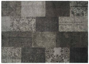 Strabox Schoonloopmat karpet Soft&deco Patchwork Taupe 140 X 200 Cm