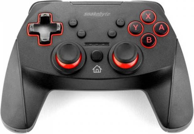 4allshop Snakebyte S PRO Zwart Gamepad Nintendo Switch