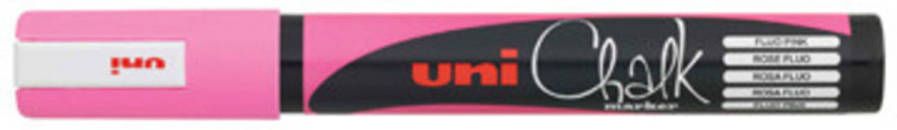 Paagman uni-ball Krijtmarker fluo roze ronde punt van 1 8 2 5 mm
