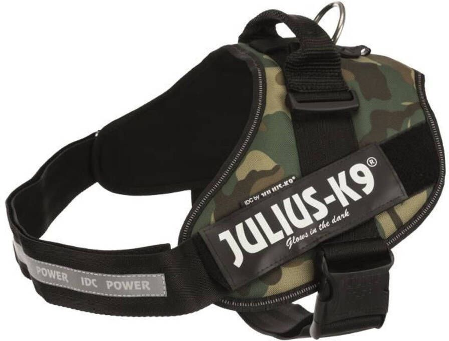 Dobeno Julius K9 Krachtharnas Idc 2-l-xl: 71-96 Cm 50 Mm Camouflage Voor Hond