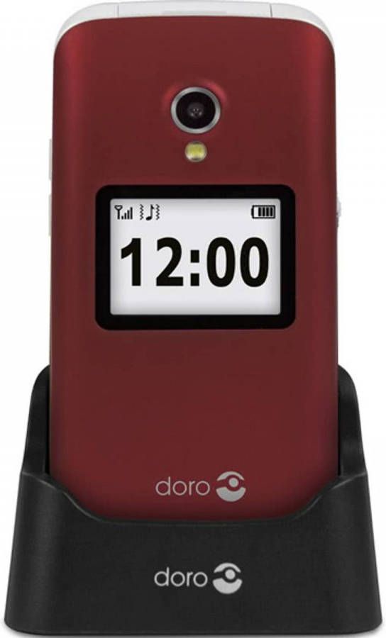 Doro 2424 Rd wh Easy To Use Clamshell Red white | Mobiele telefoons | Telefonie&Tablet Bel&SMS | 7403