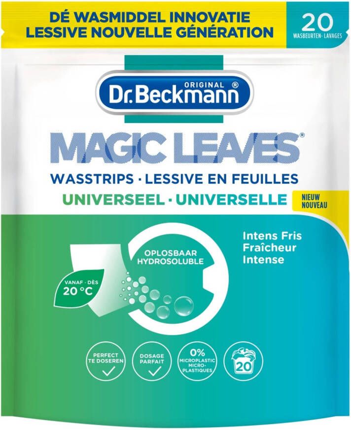 Dr Beckmann Magic Leaves Wasstrips Universeel 20ST