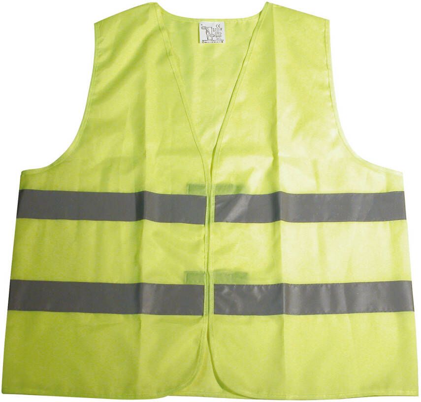 Dresco veiligheidsvest junior textiel reflectie geel one-size