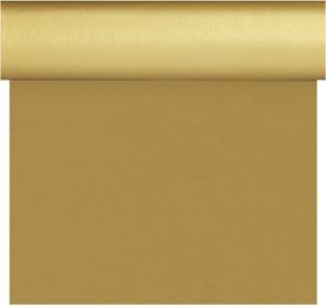 Duni Kerst Thema Tafelloper placemats Goud Unikleur 40 X 480 Cm Tafellakens