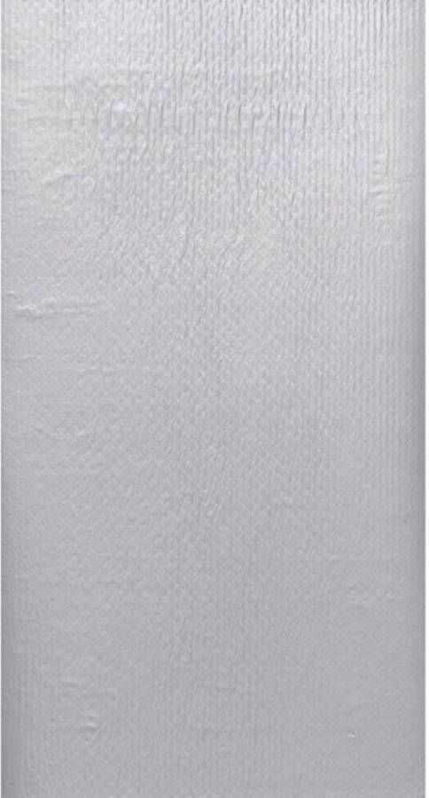 Duni Luxe zilveren tafel tafelkleed 138 x 220 cm Feesttafelkleden