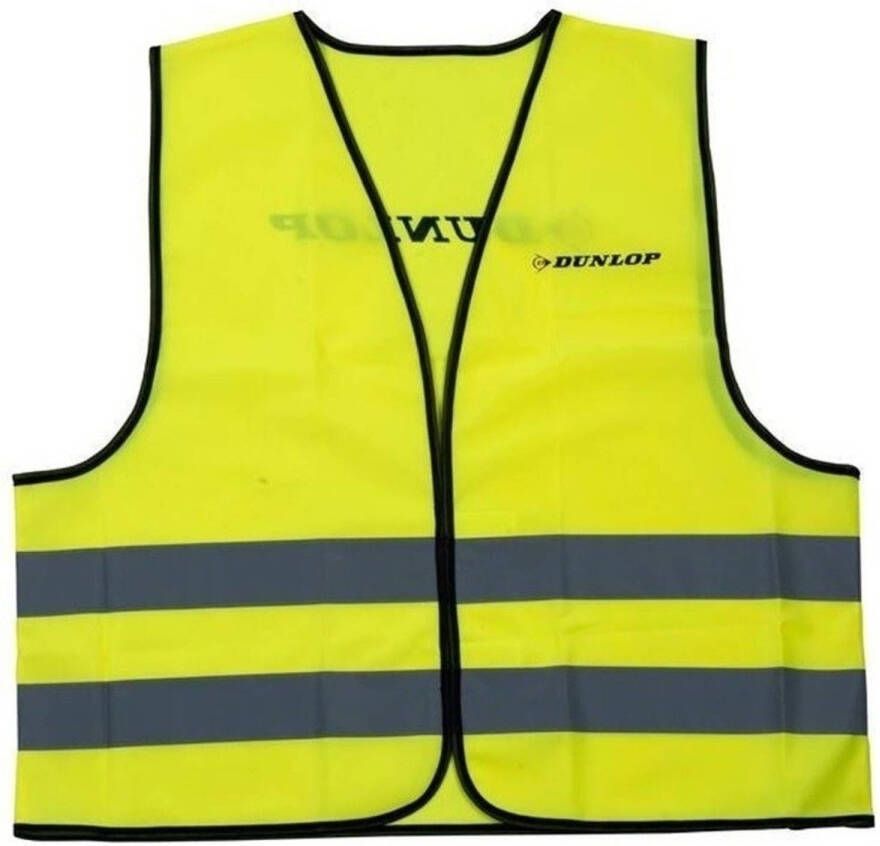 Dunlop Veiligheidsvest geel reflecterend voor volwassenen one size model Veiligheidshesje