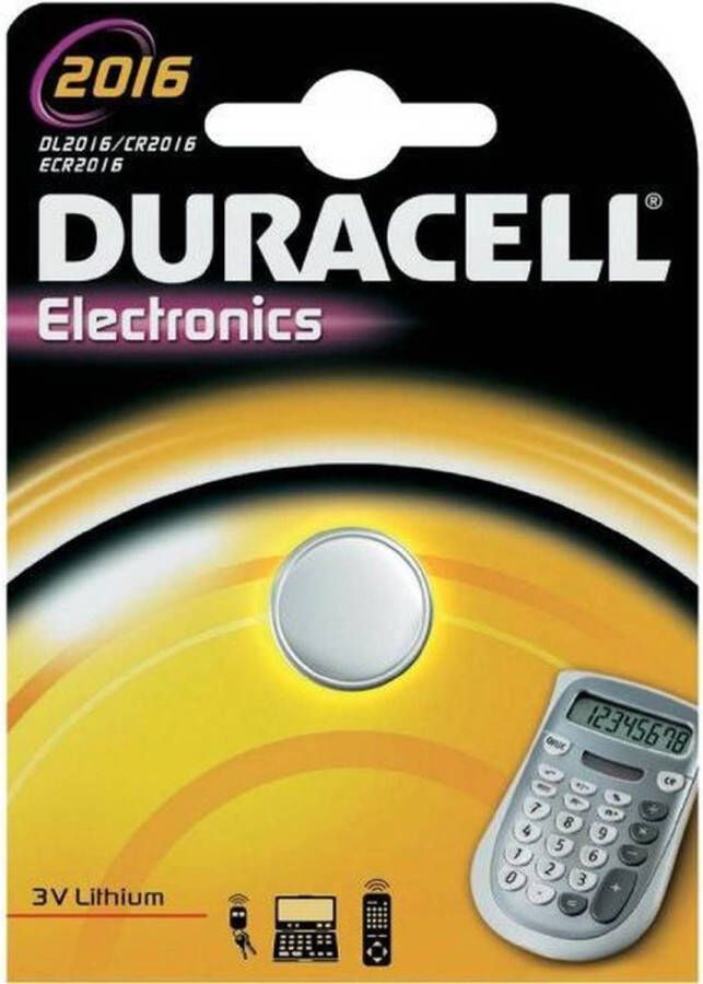 Duracell 10x 2016 CR2016 DL2016 3v Lithium Batterij