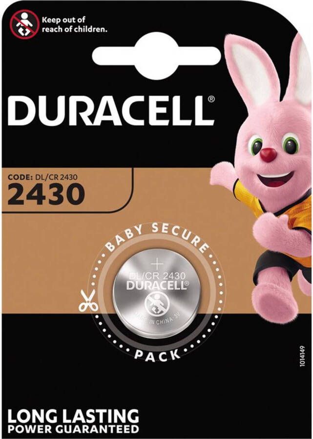 Duracell 10x 2430 CR2430 DL2430 3v Lithium Batterij