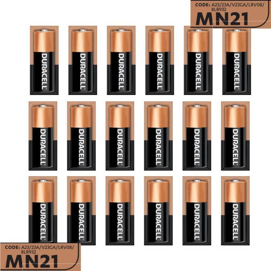 Duracell 18 stuks BATTERIJ MN21 A23 12 V Long lasting Langdurig 18 stuks