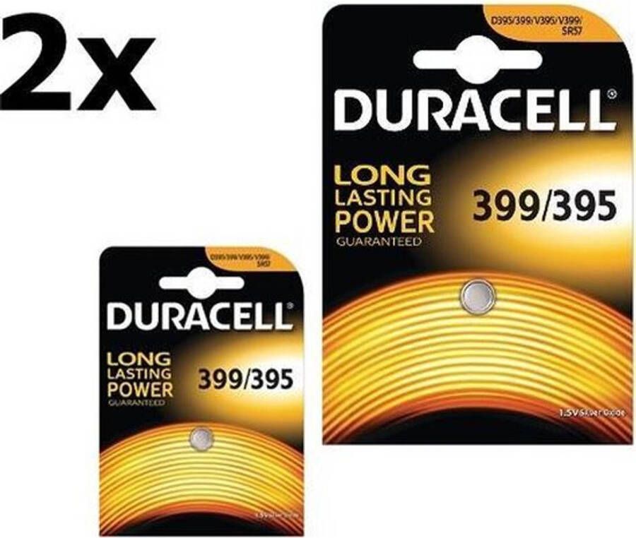 Duracell 2 Stuks 399-395 G7 SR927W 1.5V 52mAh knoopcel batterij