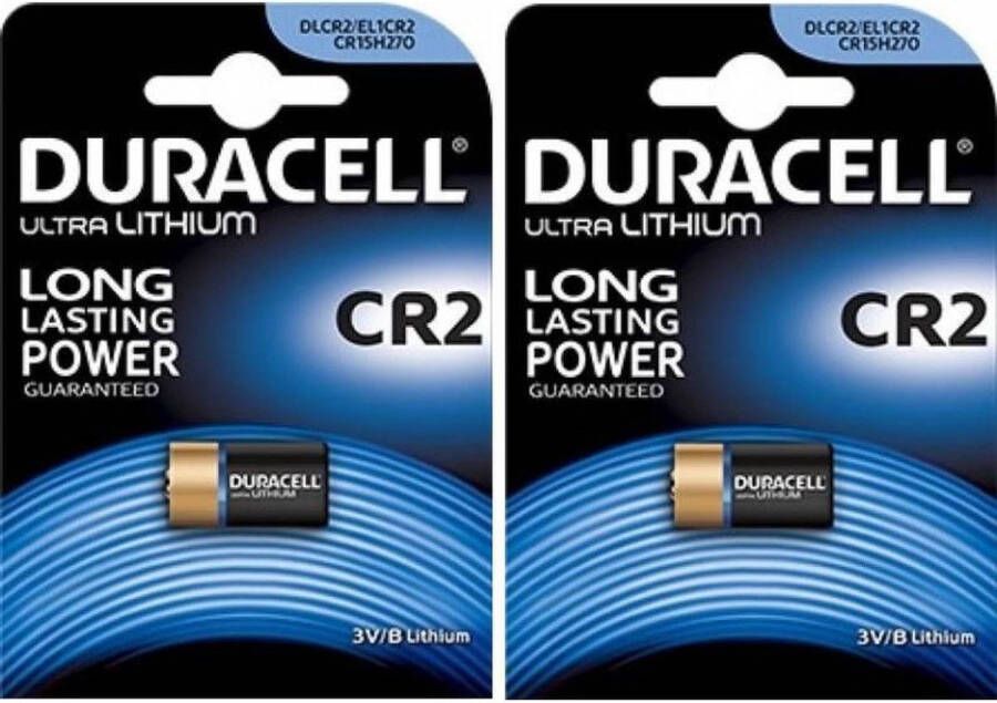 Duracell 2 Stuks CR2 EL1CR2 RLCR2 DR2R 3V Lithium batterij