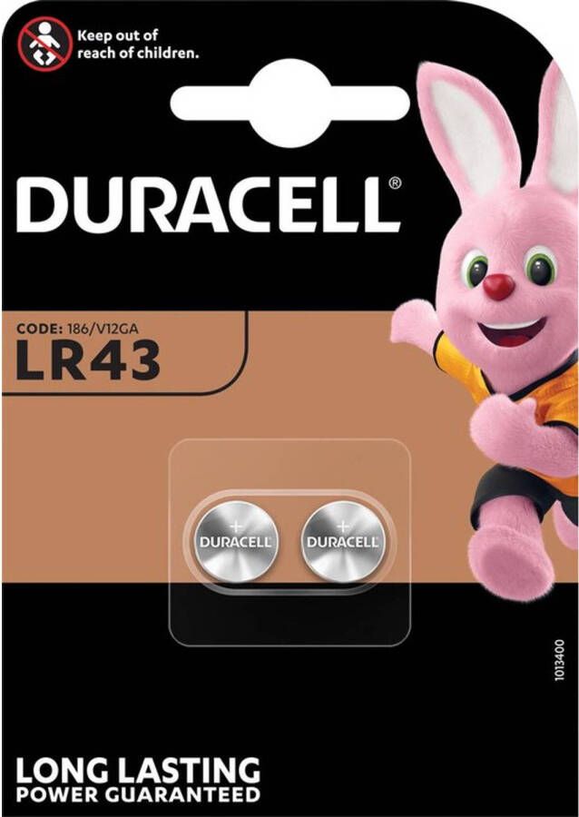 Duracell 20 Stuks (10 Blisters a 2St) G12 LR43 186 batterij