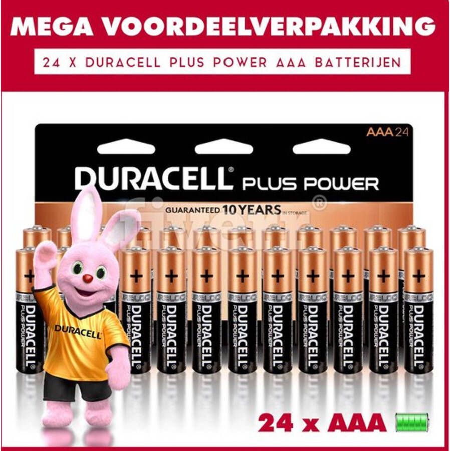 Duracell 24 x AAA Plus Power Voordeelverpakking 24 x AAA batterijen