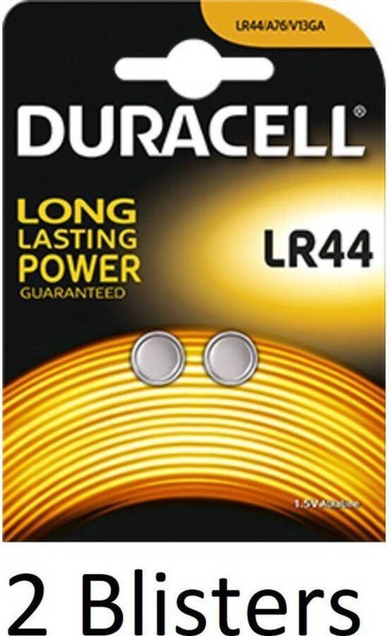 Duracell 4 Stuks (2 Blisters a 2 st) LR44 batterij Single-use battery Alkaline